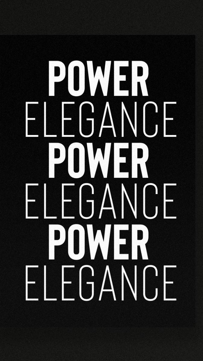 Repeating Power and Elegance Text