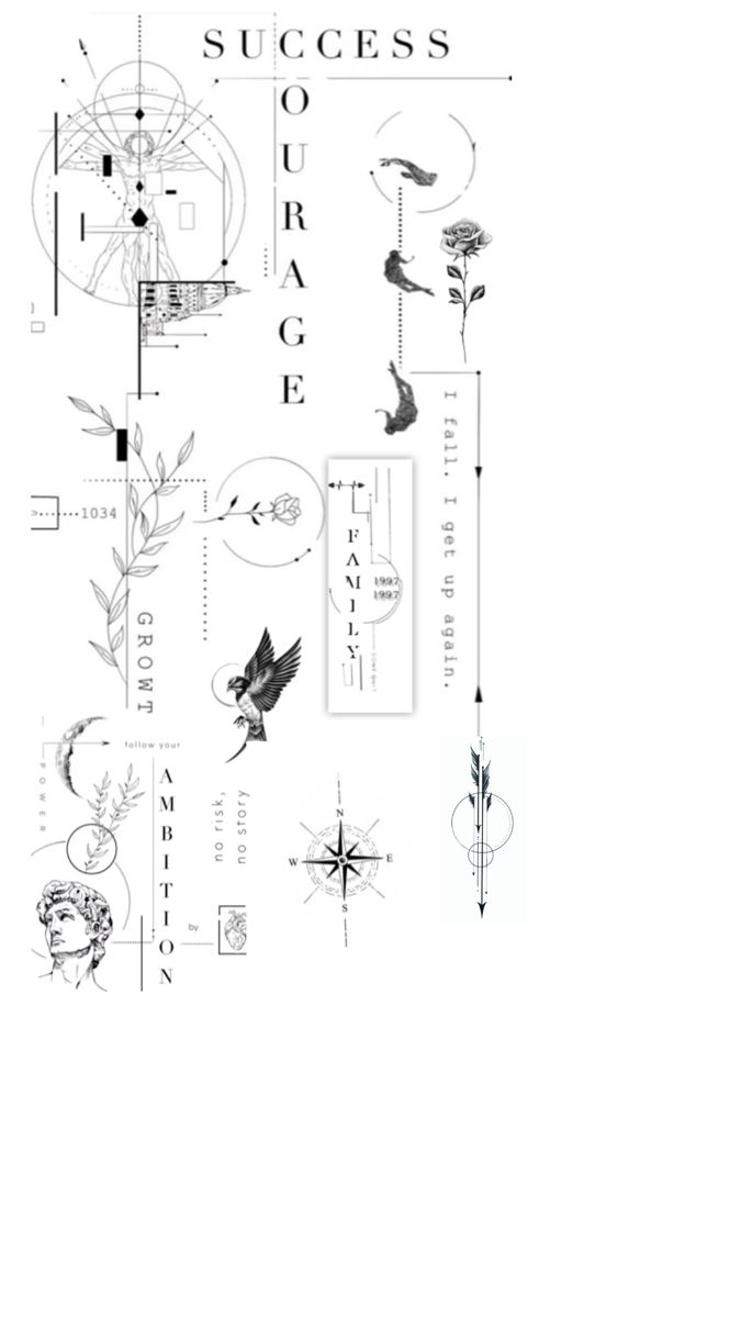 Minimalist Motivational Tattoo Design