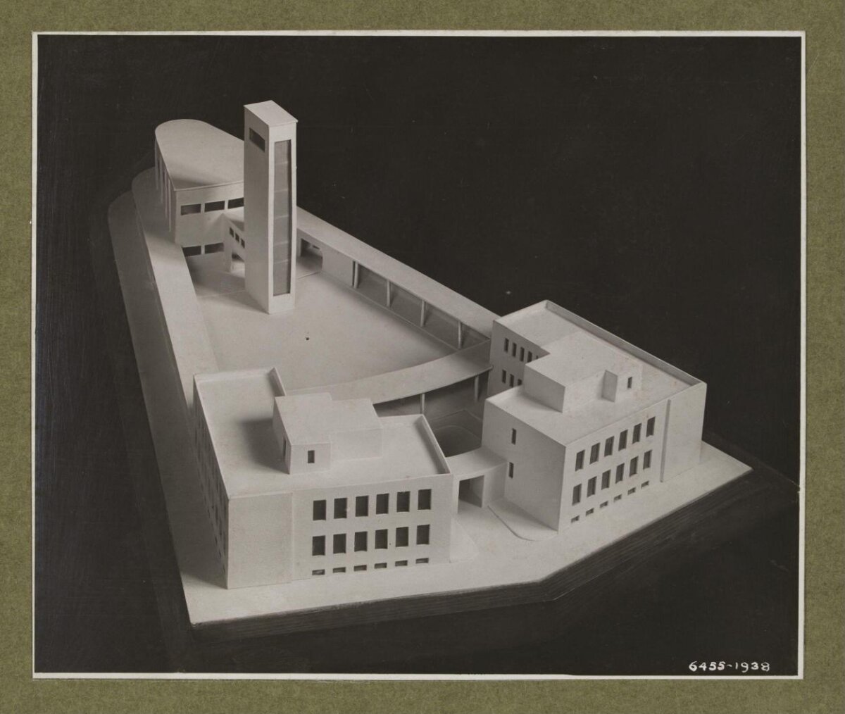 1938 Modernist Architectural Building Model