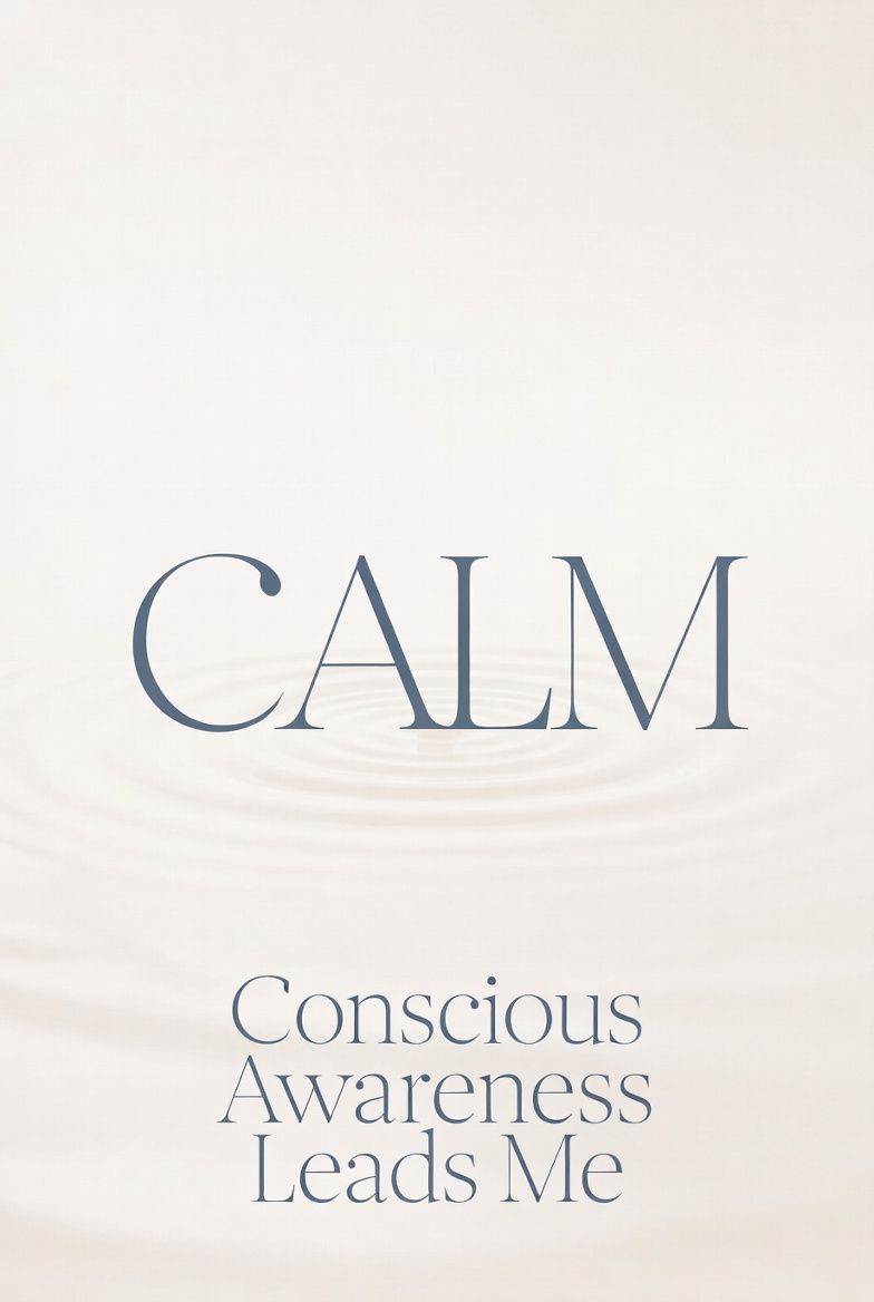 CALM Mindfulness Affirmation Art