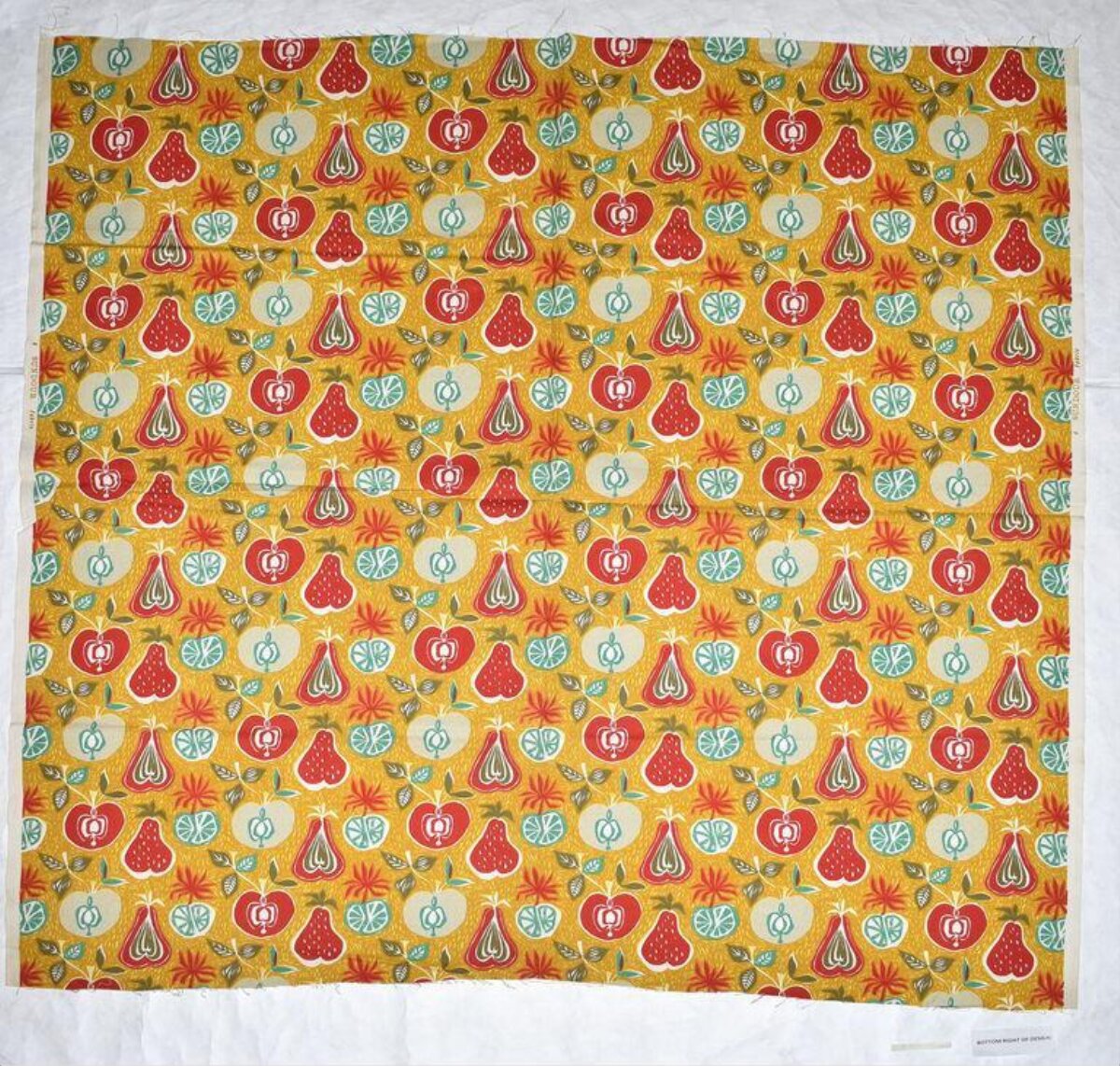 Vintage Fruit Print Fabric