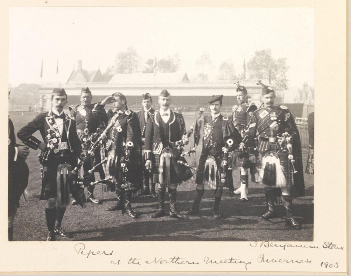 1903 Pipers at Northern Meeting Inverness
