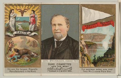 Vintage Duke Cigarette Idaho Advertising Card