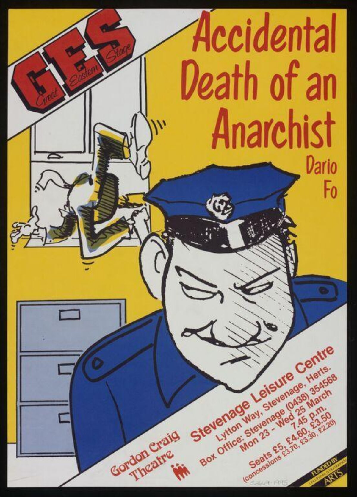 Theatre Poster for Accidental Death of an Anarchist