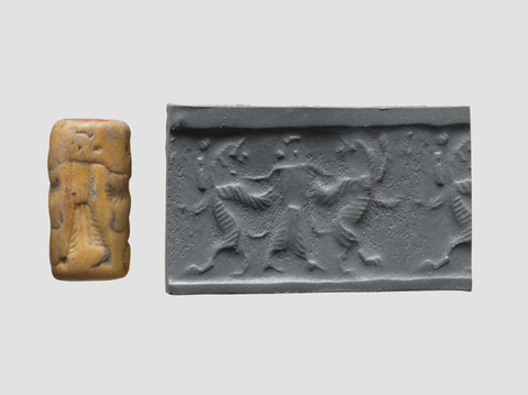 Ancient Cylinder Seal and Its Impression