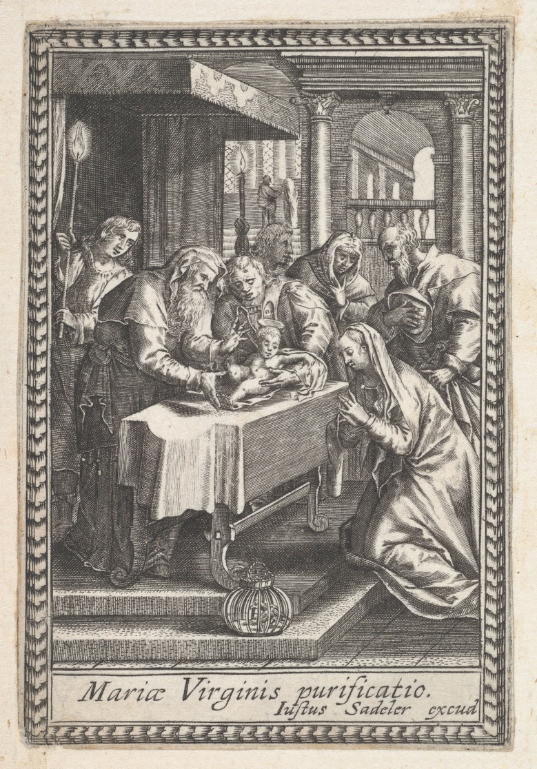 Purification of Virgin Mary Engraving