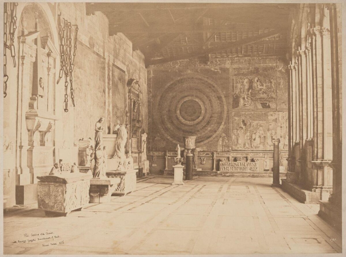 Vintage Interior of Camposanto Pisa
