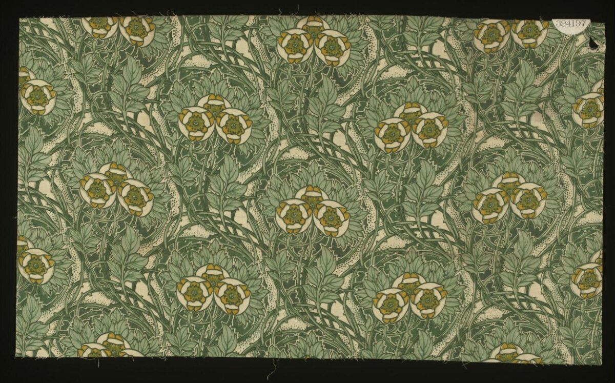 Vintage Floral Textile Pattern