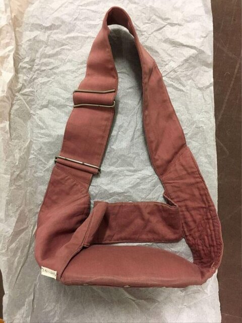 Dusty Pink Canvas Sling Bag