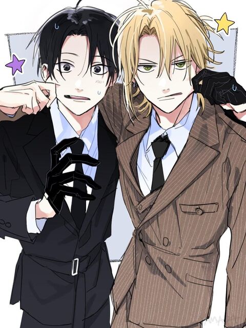 Two Anime Young Men In Suits
