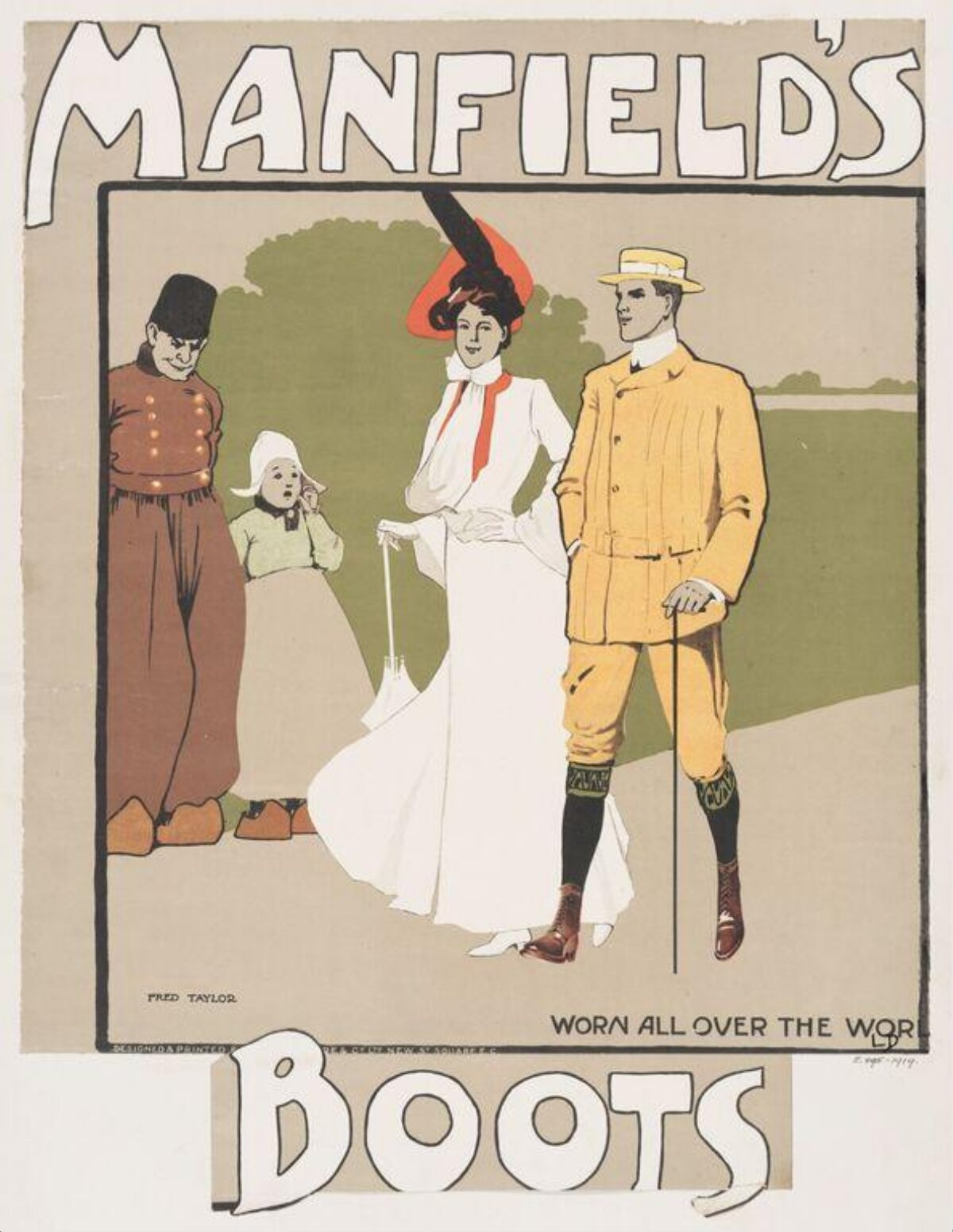 Vintage Manfield's Boots Advertisement