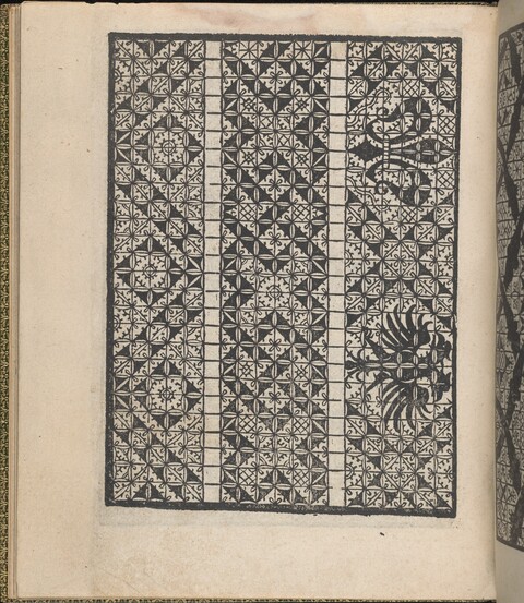 Vintage Printed Geometric Pattern Page