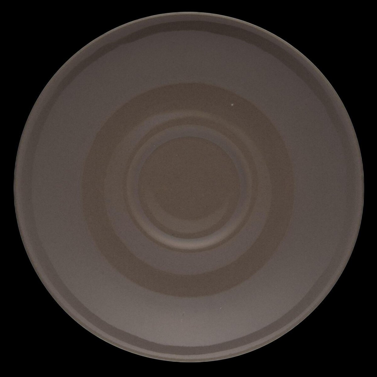 Matte Gray Ceramic Saucer