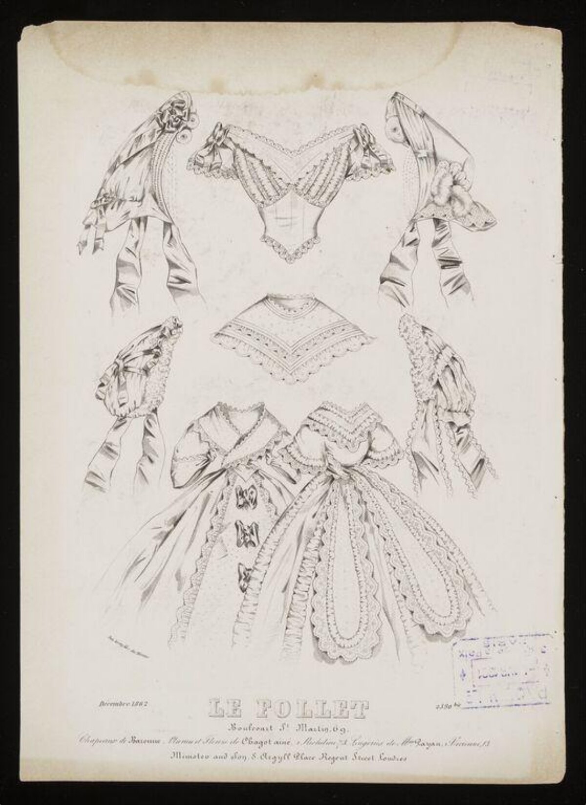 1862 Le Follet Victorian Fashion Plate
