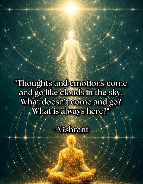 Spiritual Meditation Quote Graphic