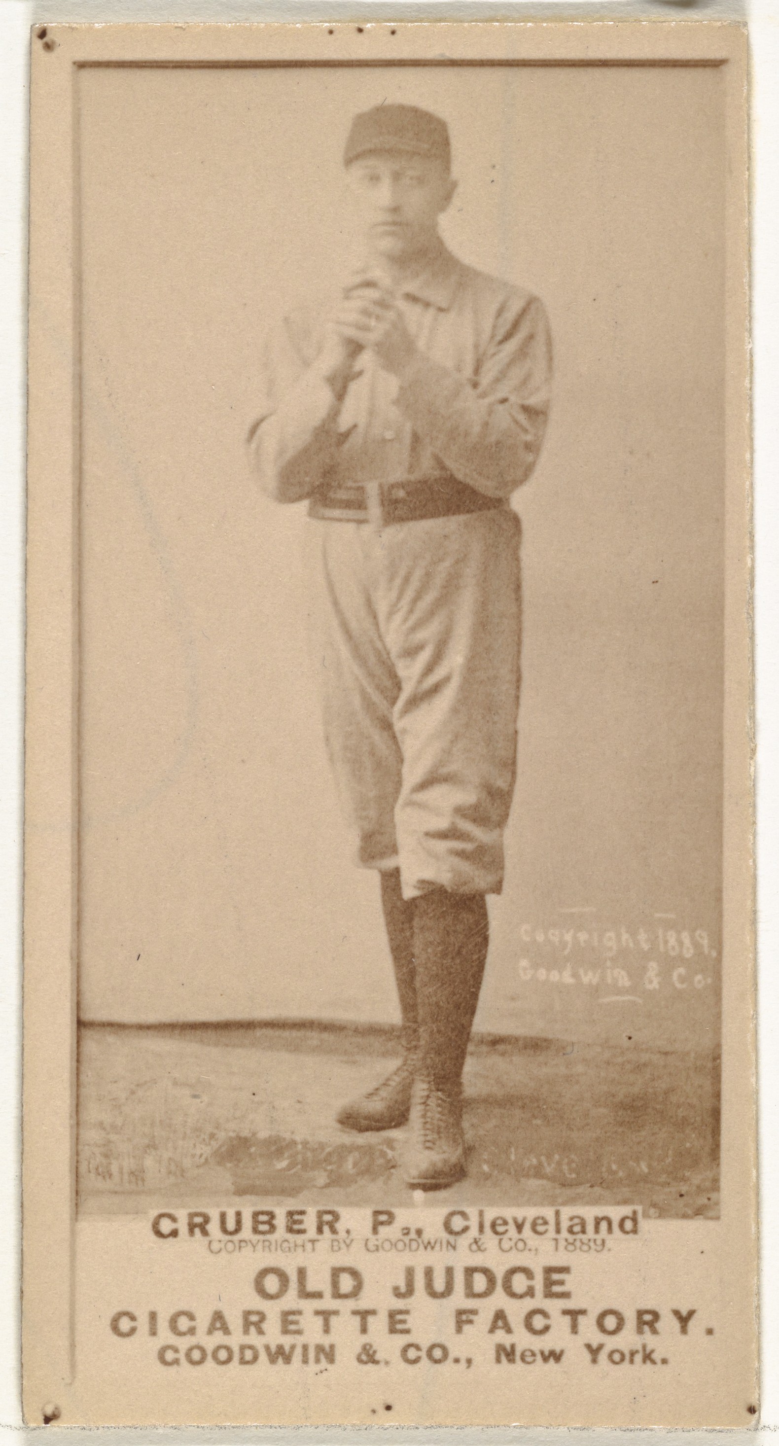1889 Old Judge Baseball Cigarette Card