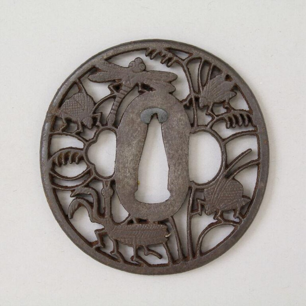 Openwork Insect Carved Sword Guard