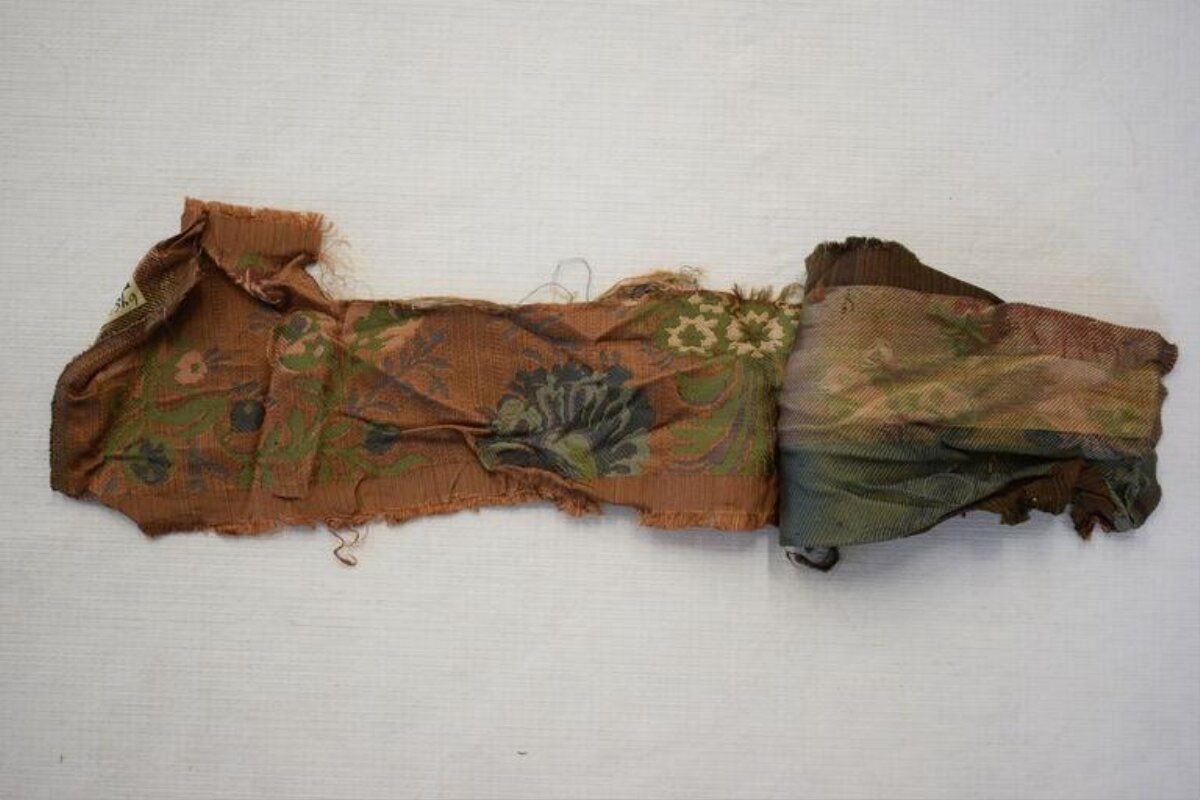 Antique Printed Fabric Fragment