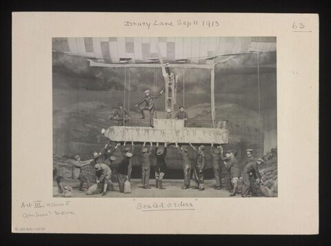 1913 'Sealed Orders' Drury Lane Theatre Scene