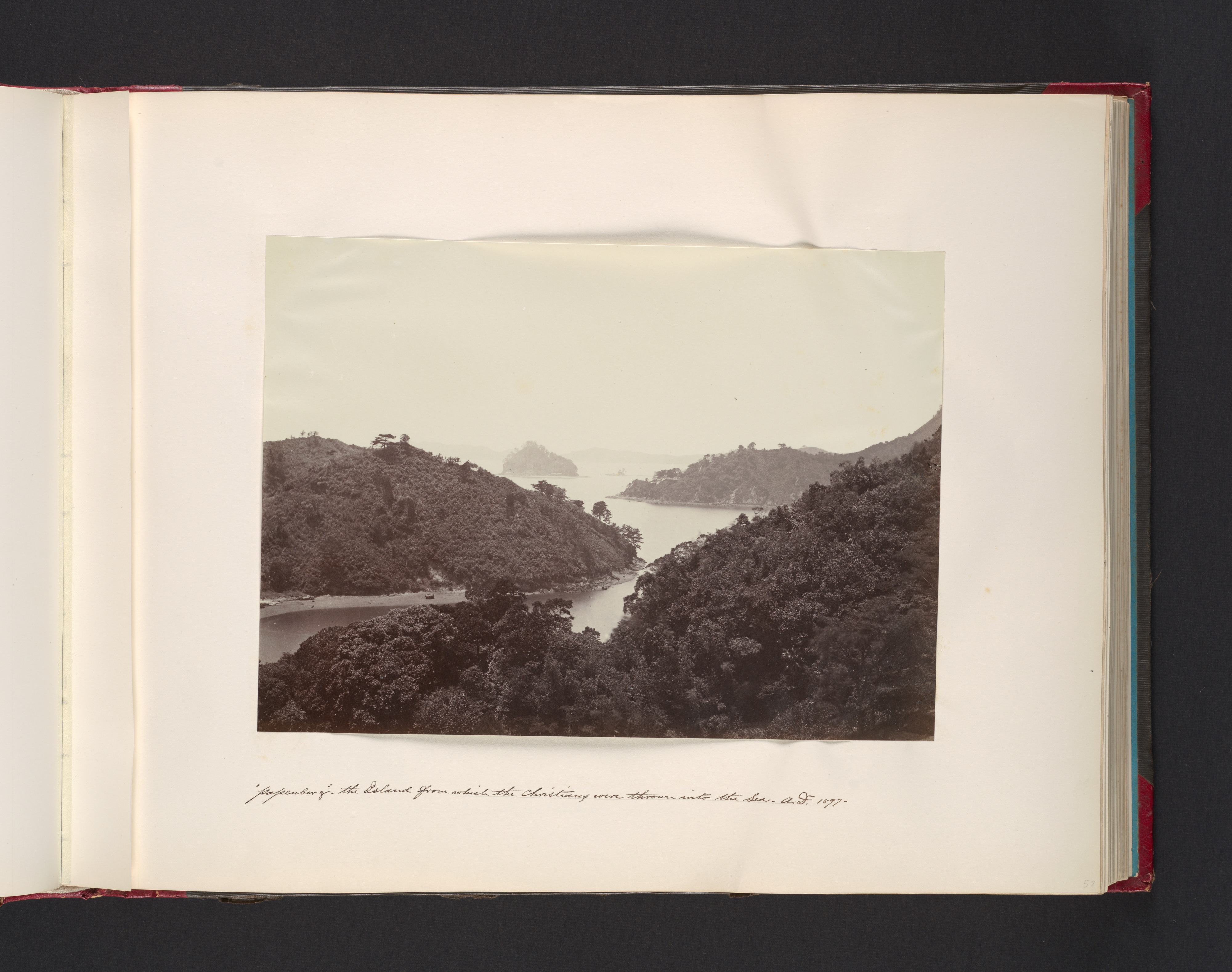 1897 Wooded Coastal Inlet Photo