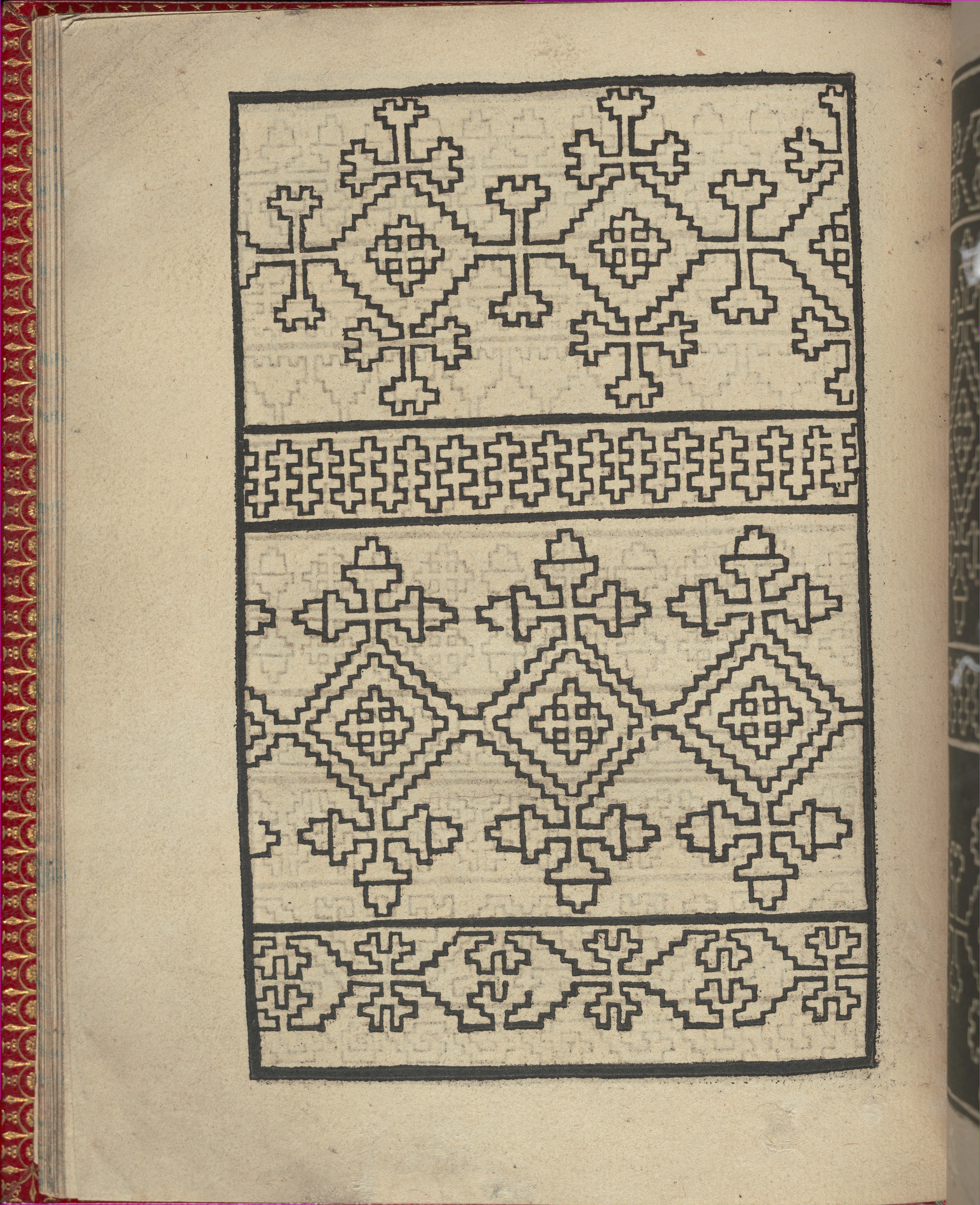Vintage Geometric Cross Stitch Pattern