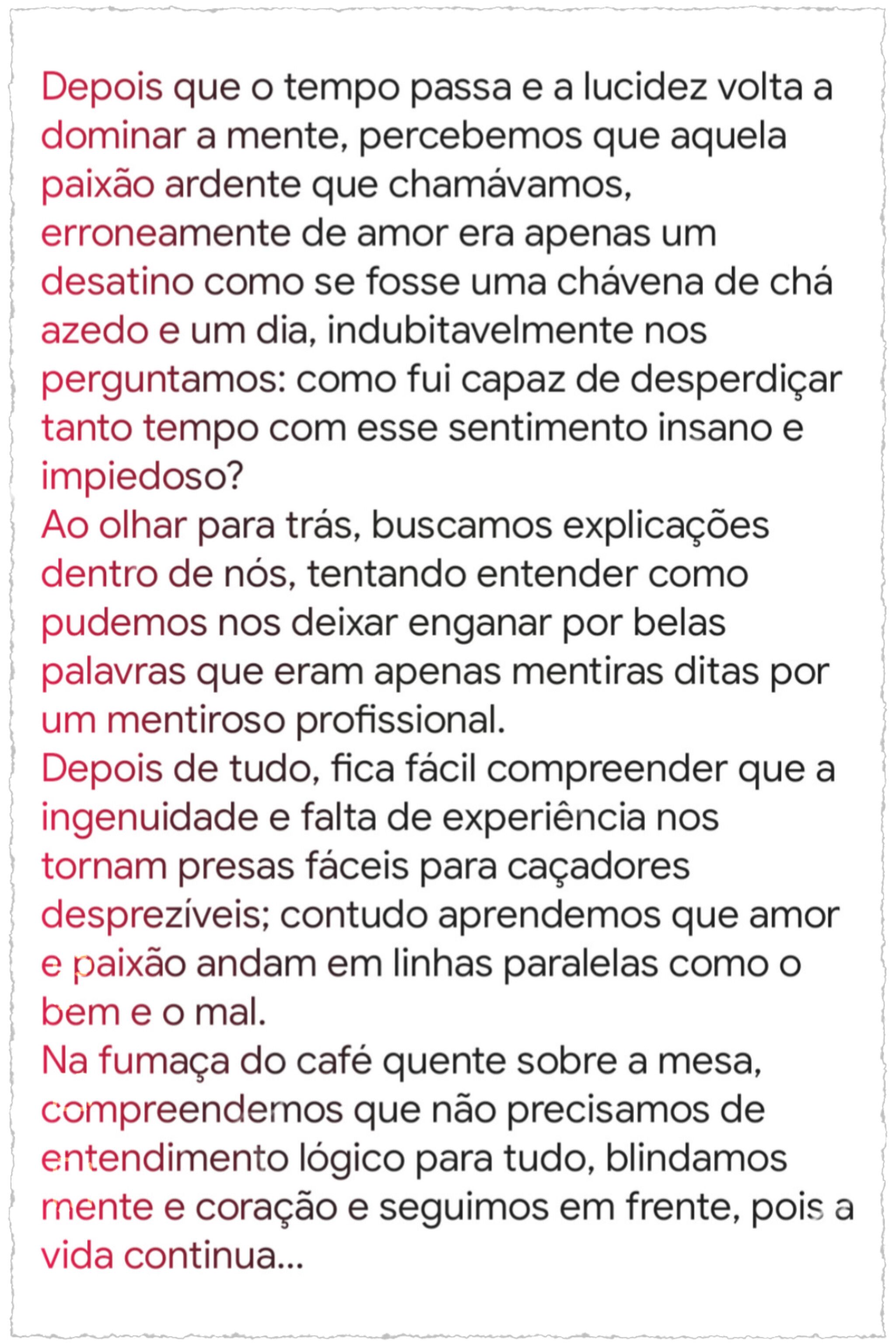 Portuguese Reflection on Love and Time