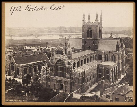Vintage Rochester Cathedral View