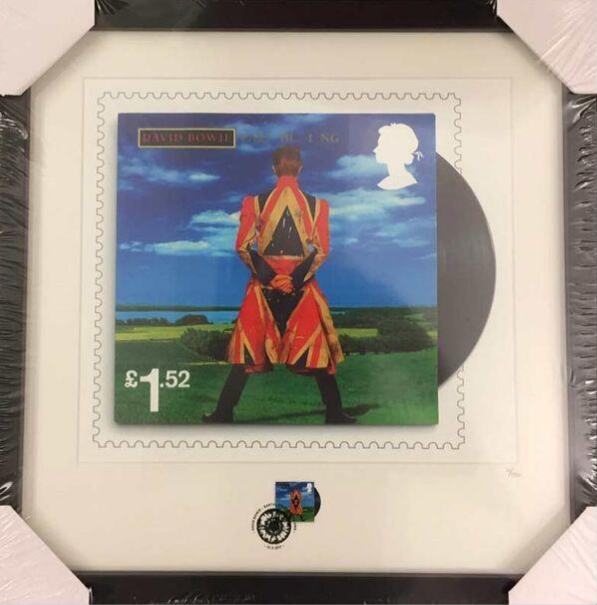 Framed David Bowie UK Postage Stamp