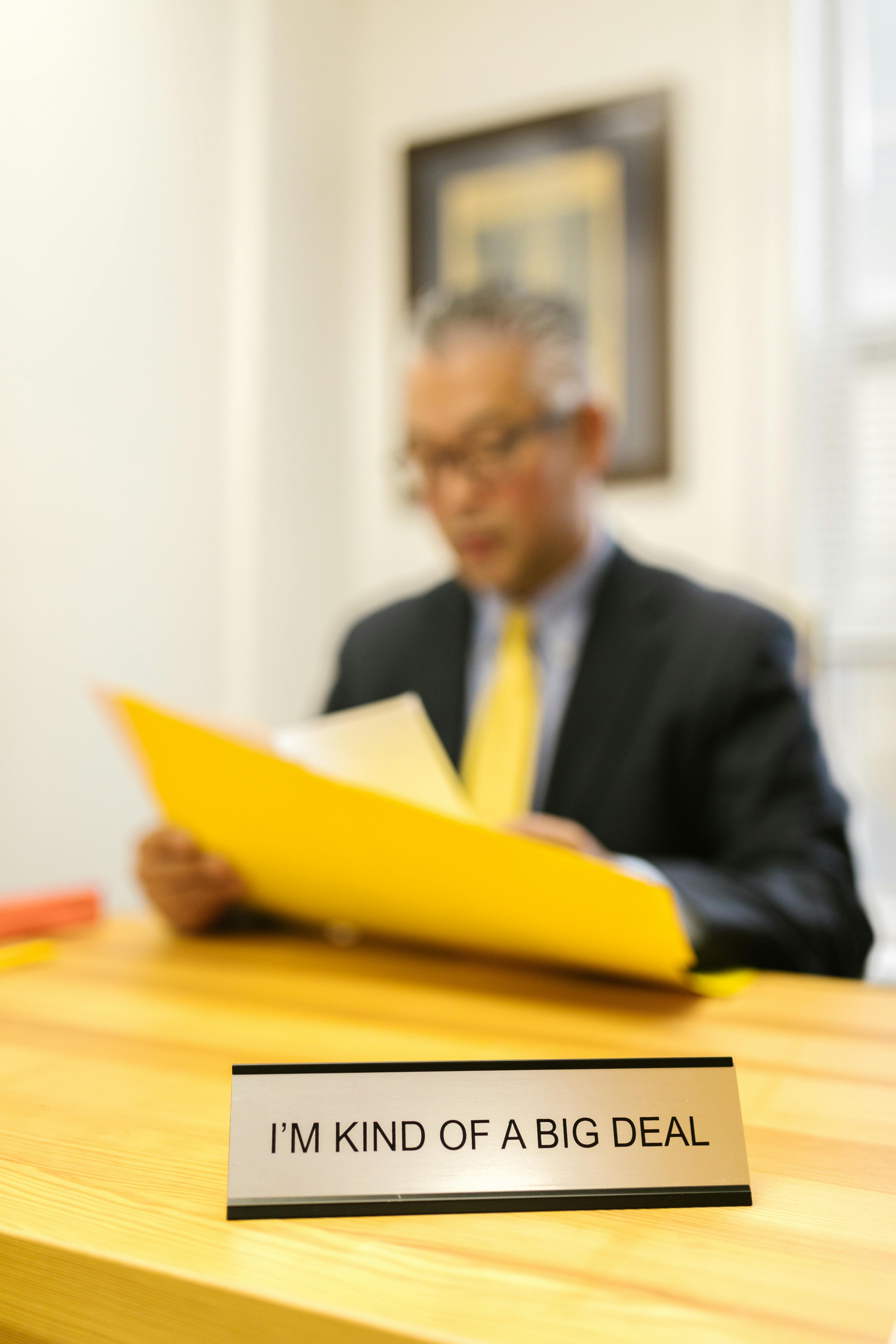 Desk Nameplate I'm Kind of a Big Deal