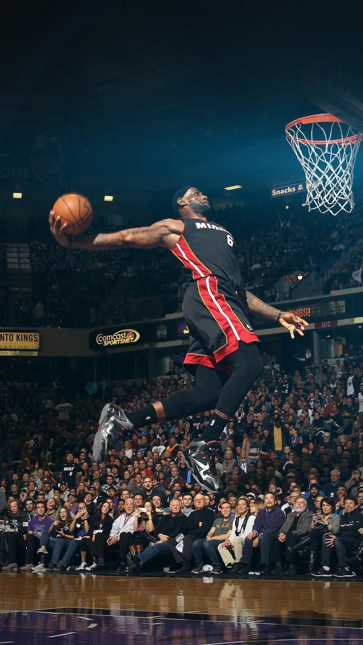 LeBron James Mid-air Dunk