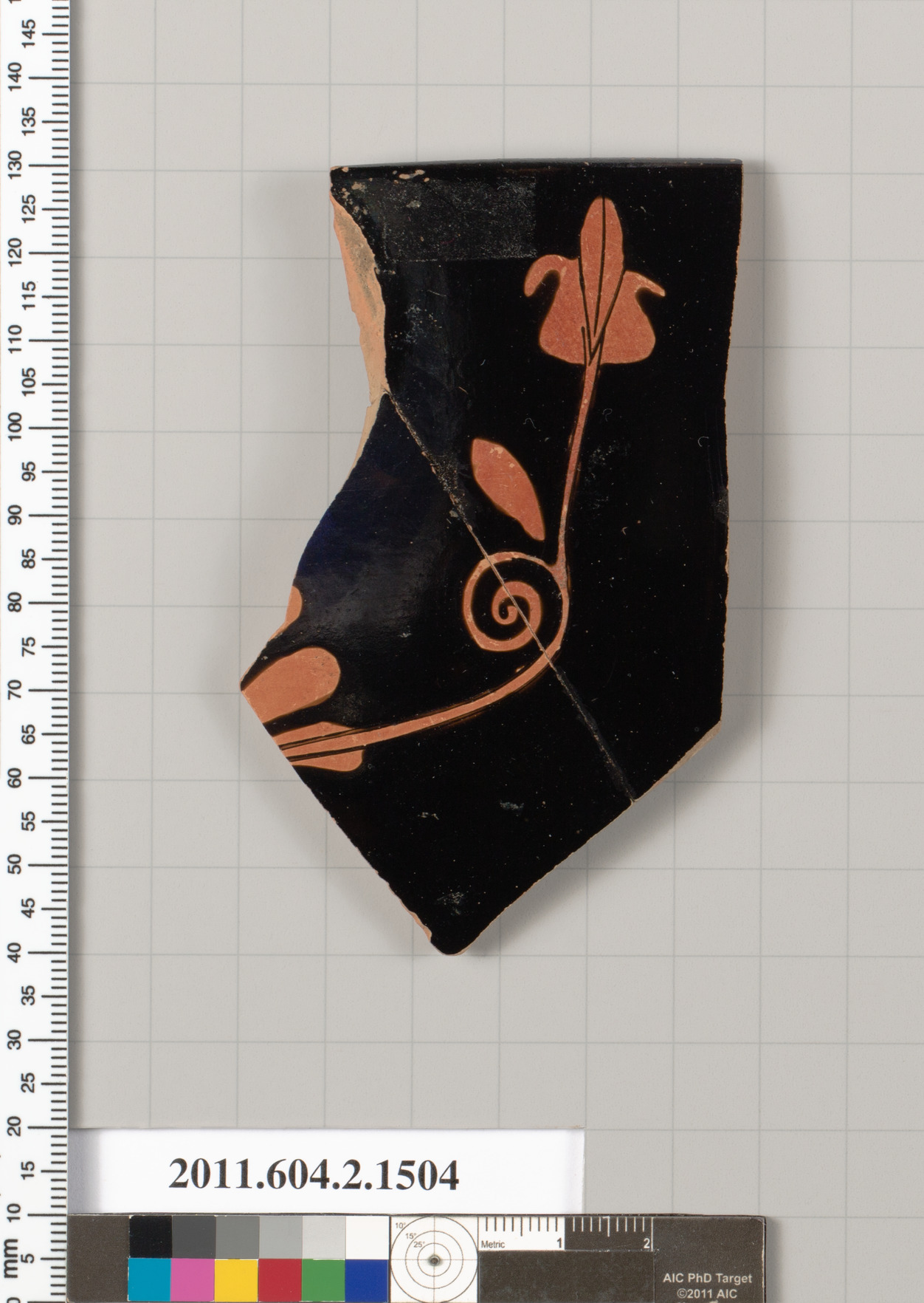 Ancient Red-figure Pottery Fragment