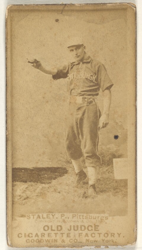 Vintage Old Judge Pittsburgh Baseball Card