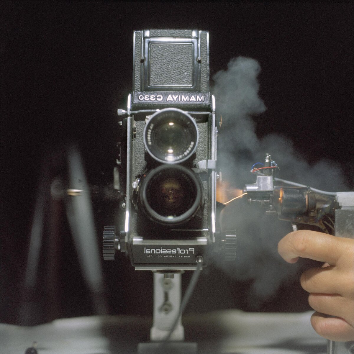 High Speed Photo of Firing at Camera