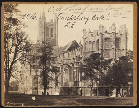 Vintage Canterbury Cathedral View