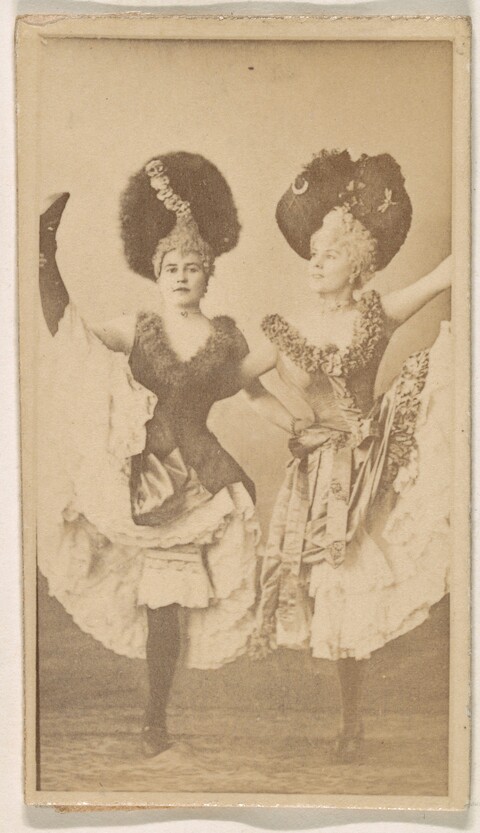 Two Victorian Stage Dancers
