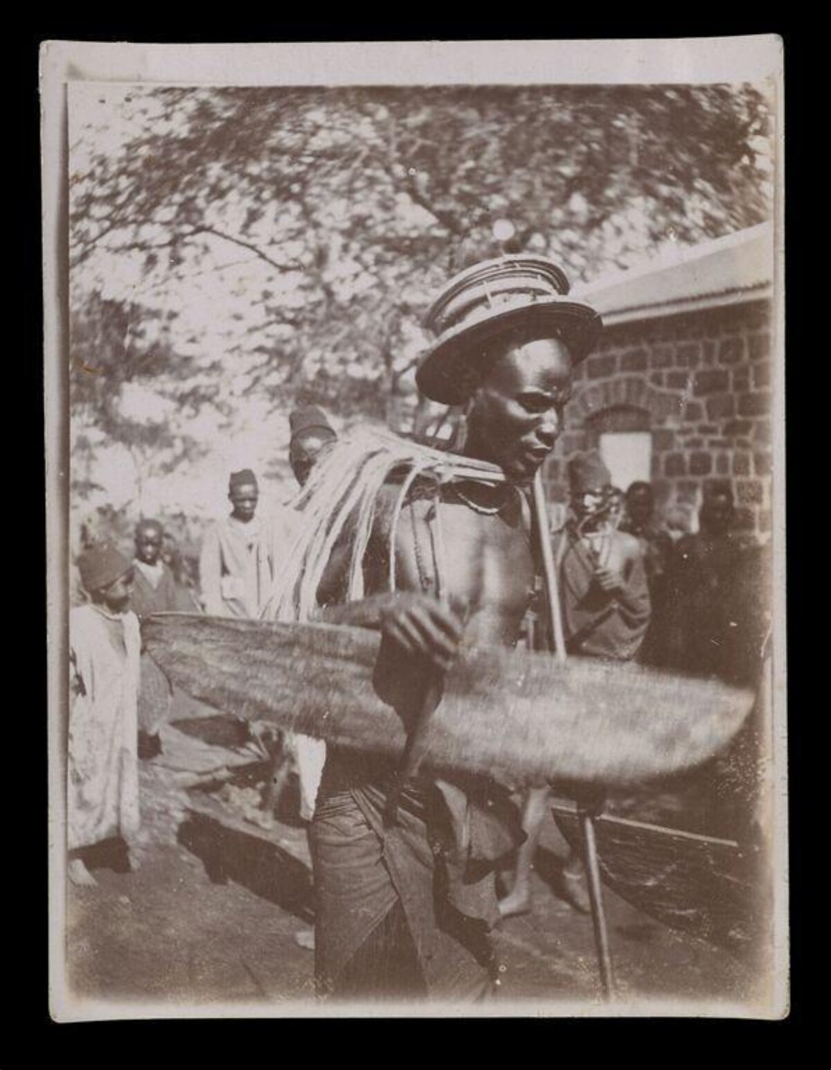 Vintage African Warrior Portrait