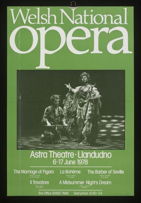 1978 Welsh National Opera Poster