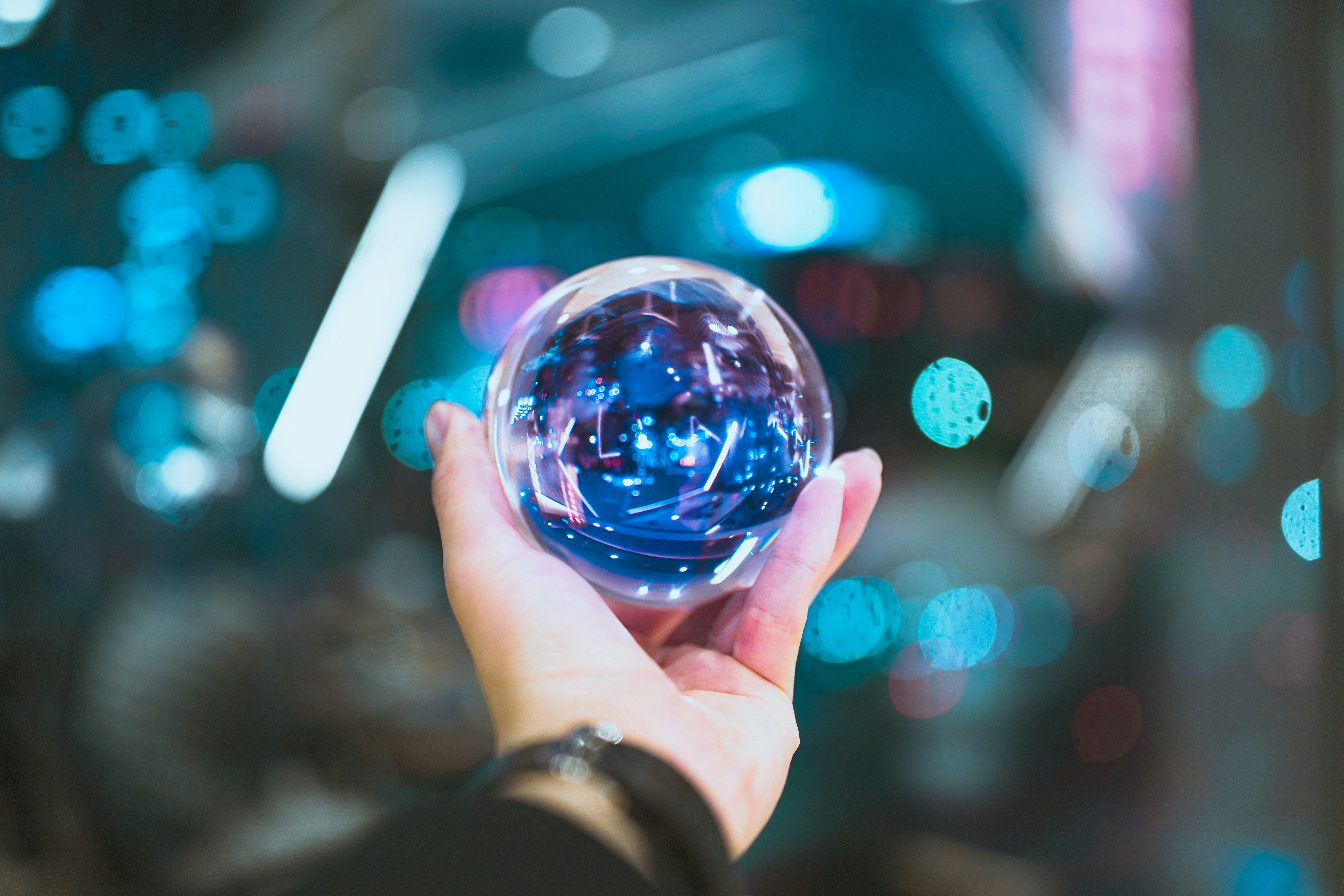 City Night in Crystal Ball