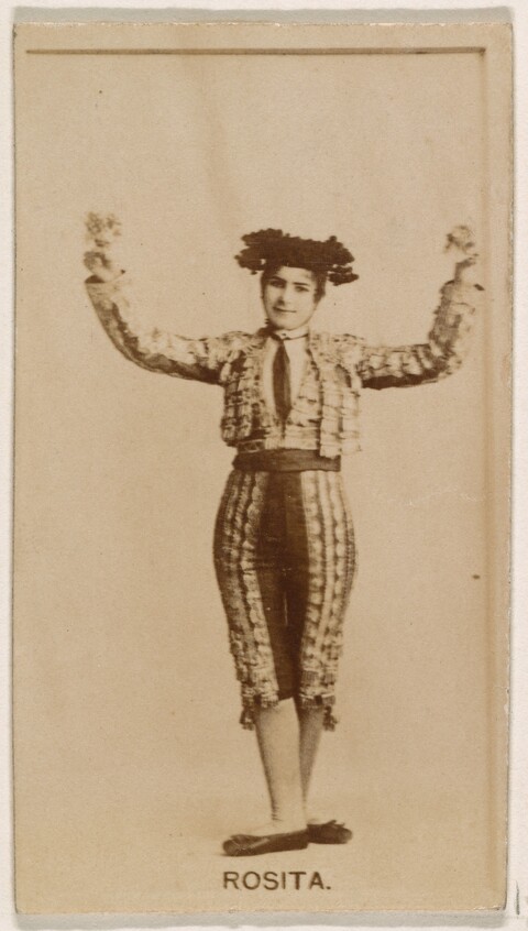 Vintage Portrait of Performer Rosita