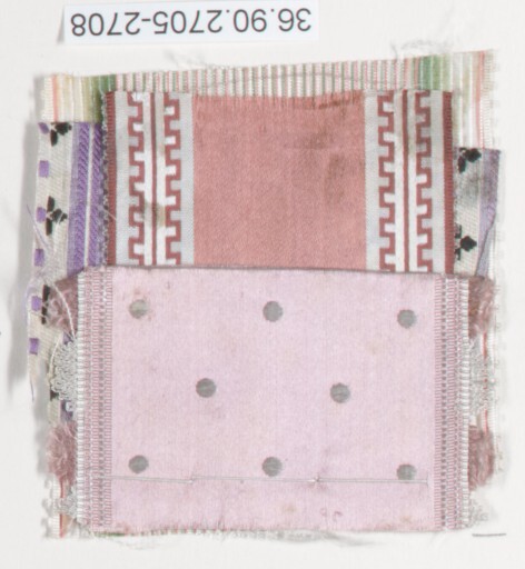Two Vintage Textile Swatch Samples