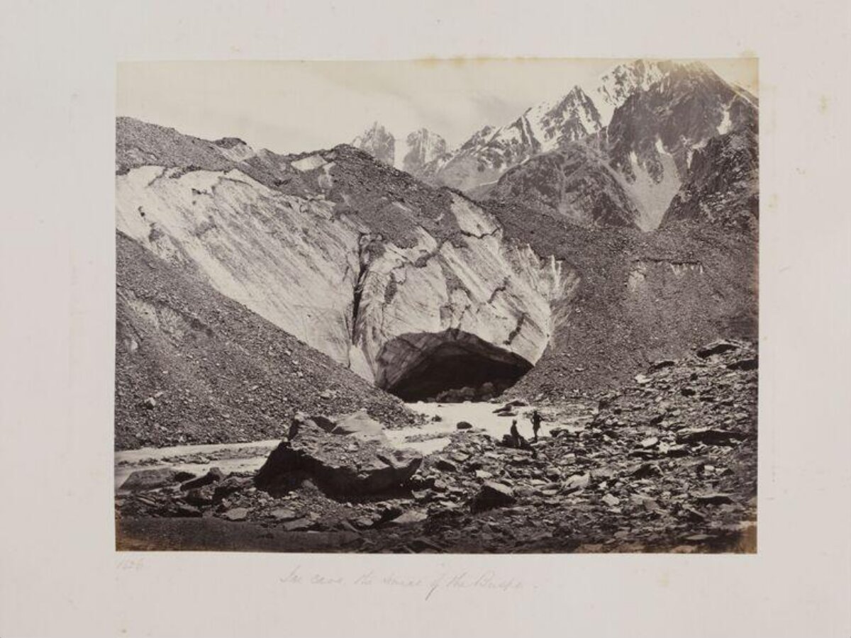 Glacial Ice Cave at River Source