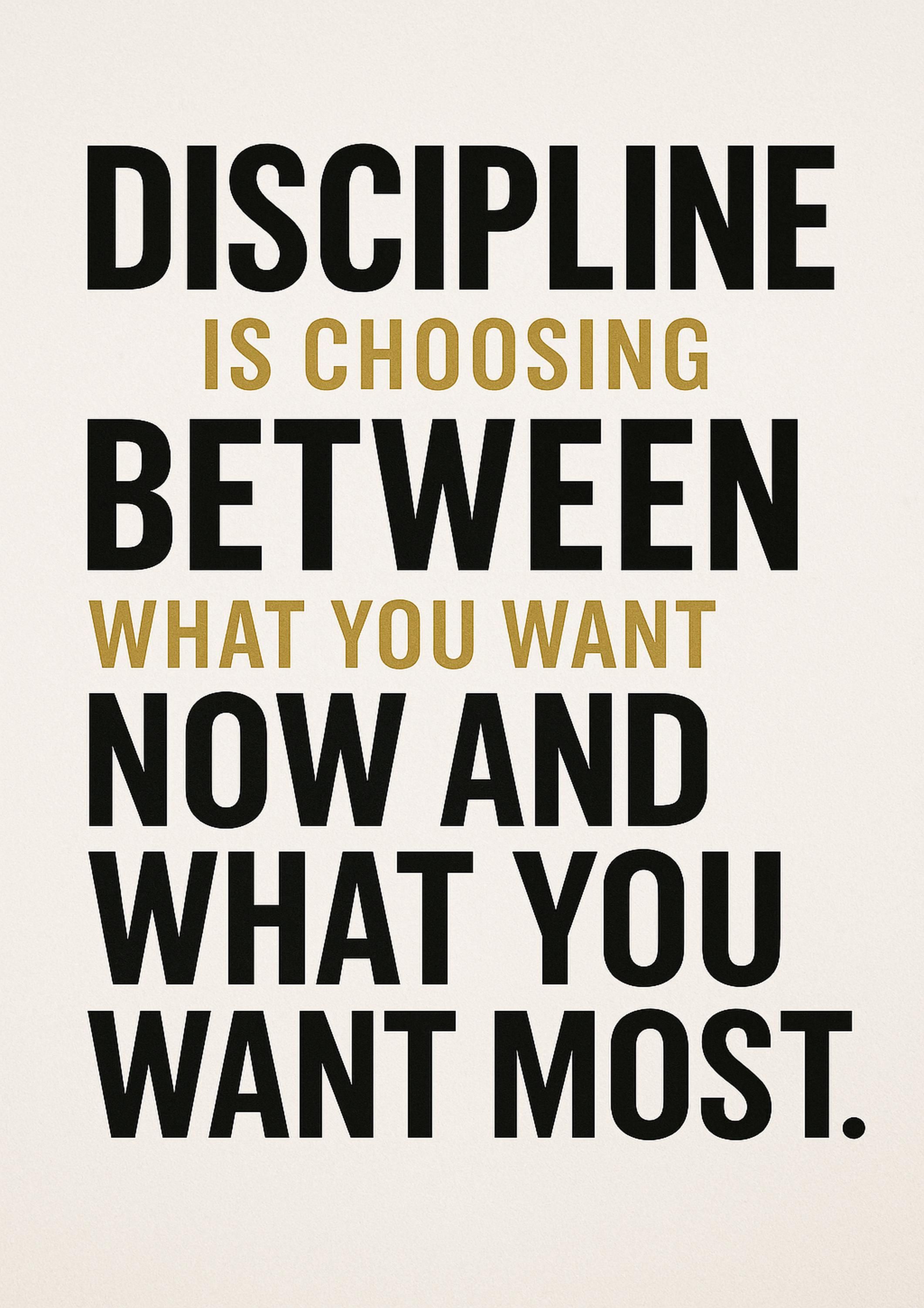 Discipline Motivational Quote