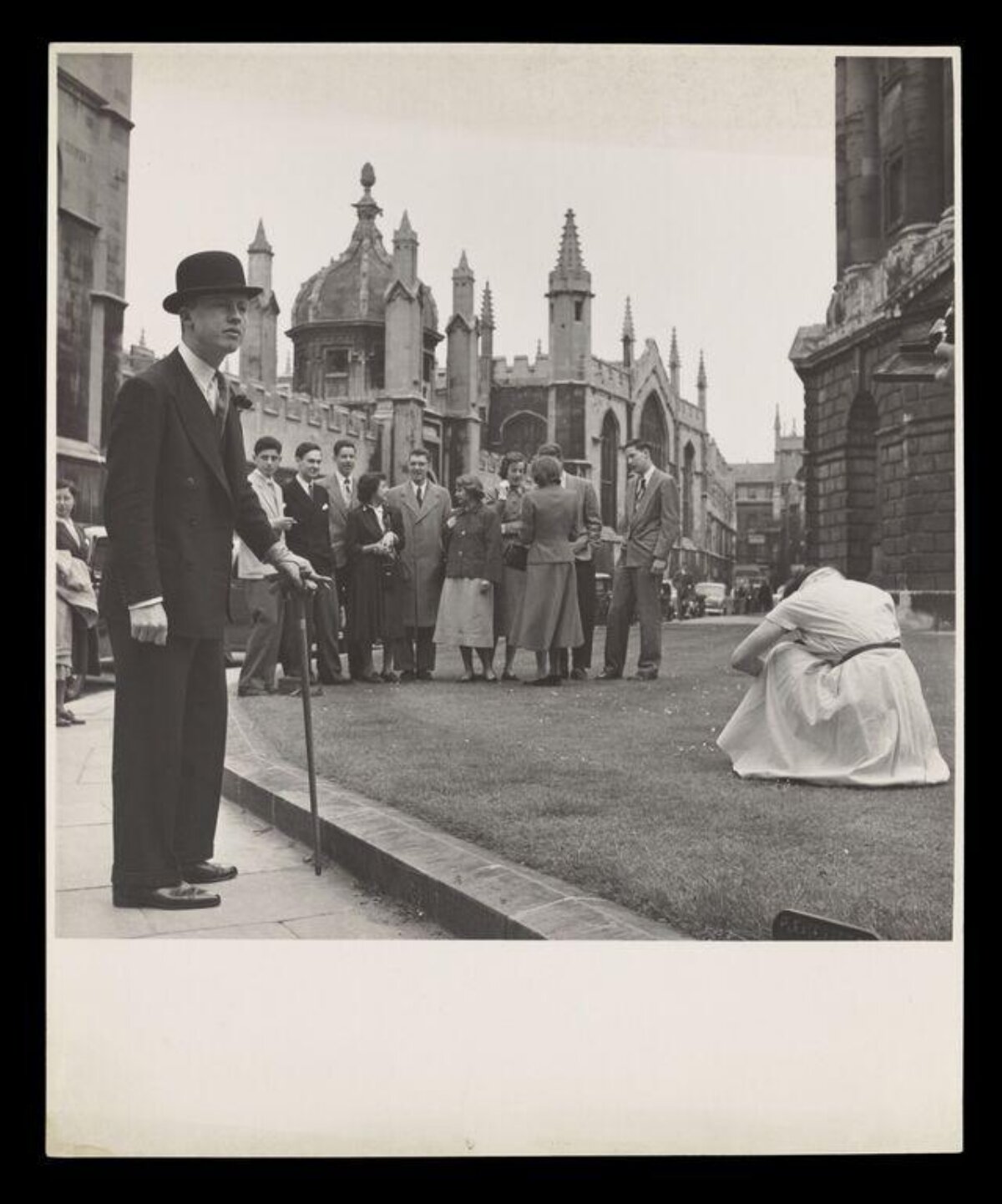 Vintage University Street Scene