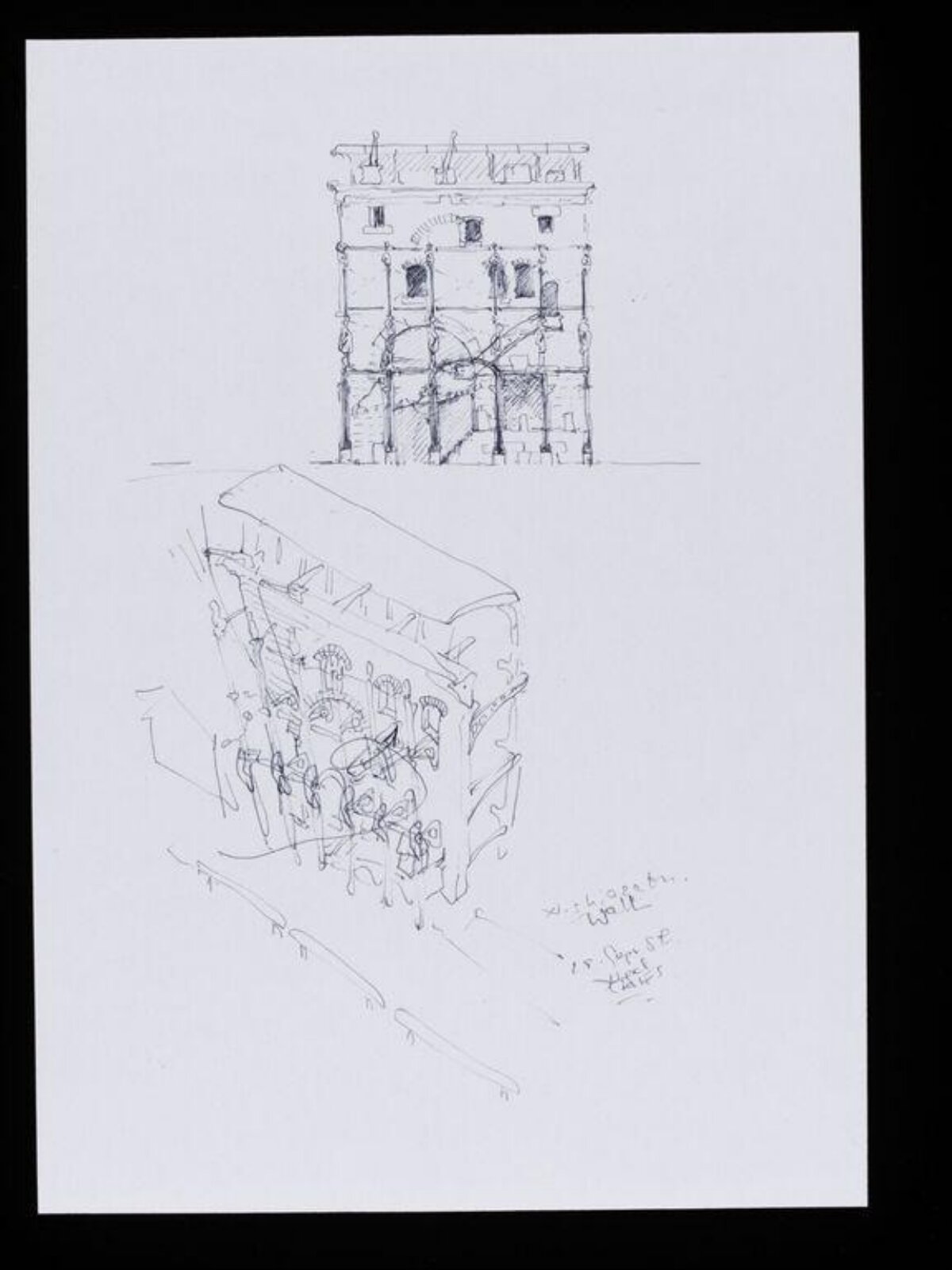 Architectural Building Sketches