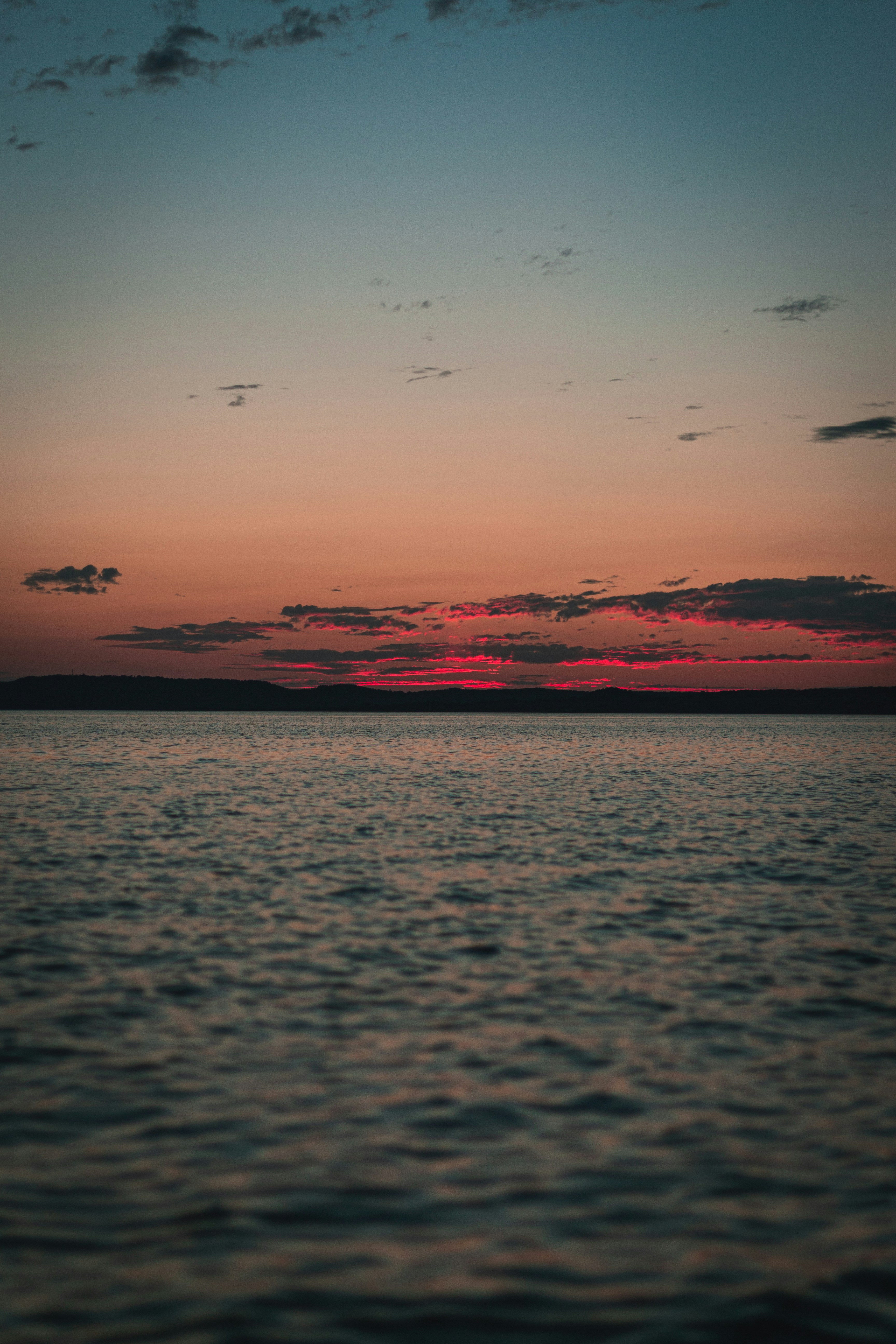 Sunset Over Calm Water
