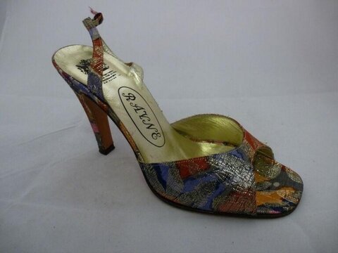 Rayne Printed Slingback High Heel Shoe