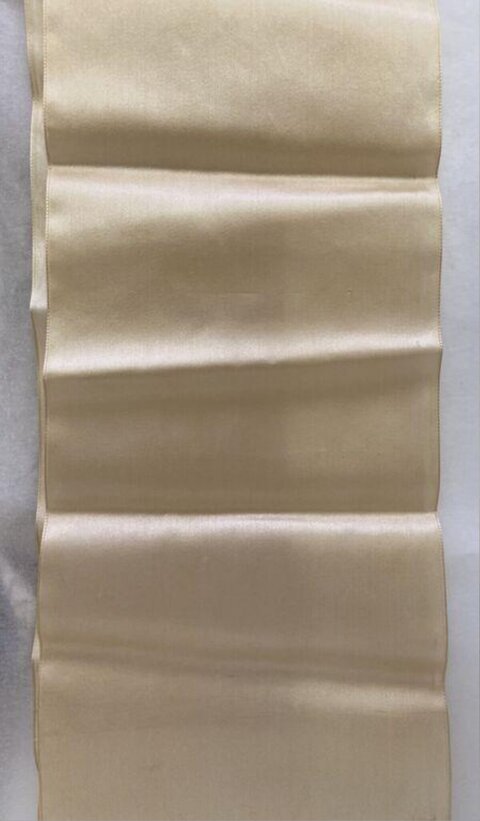 Folded Champagne Satin Ribbon