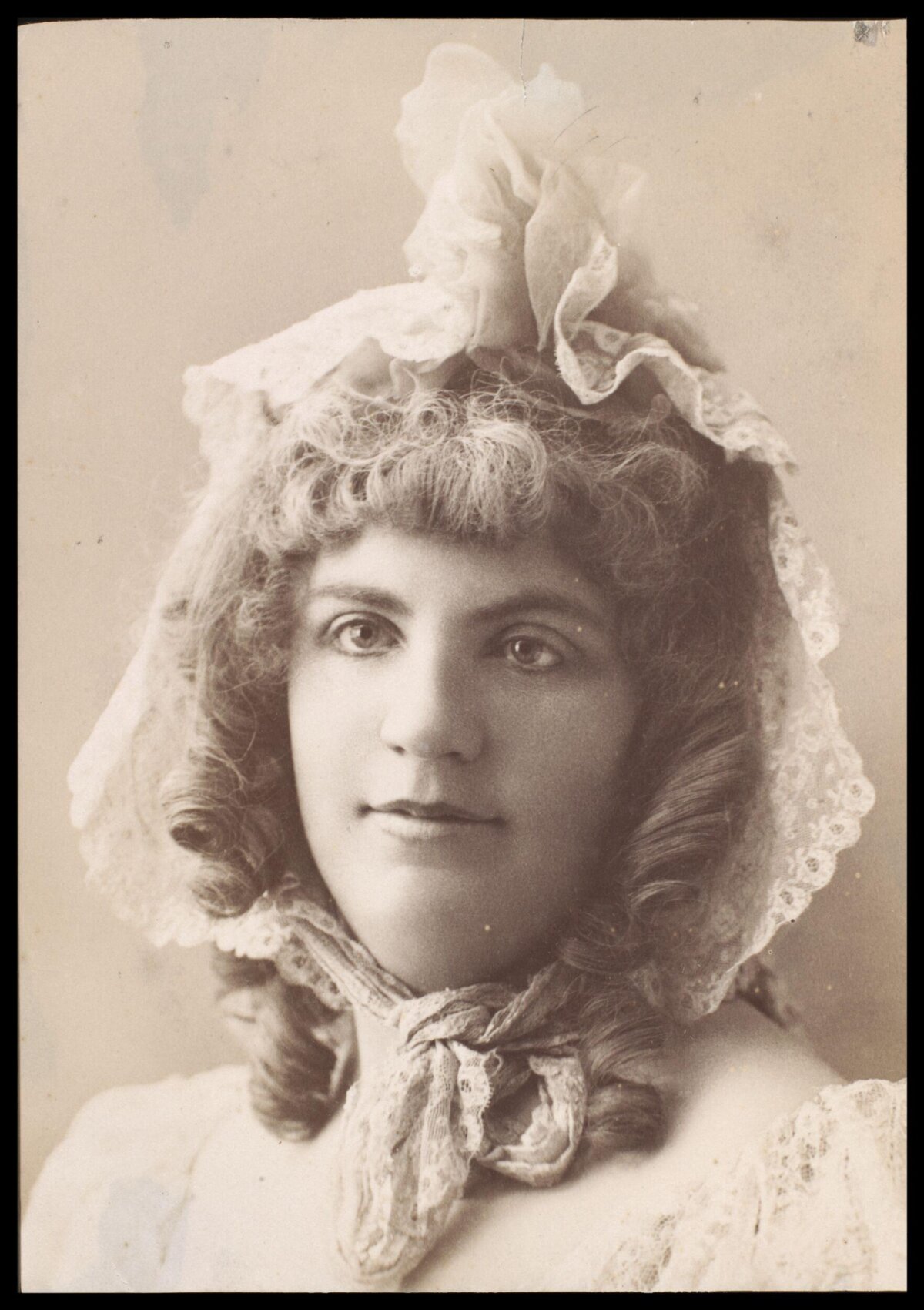 Vintage Sepia Portrait of Victorian Woman