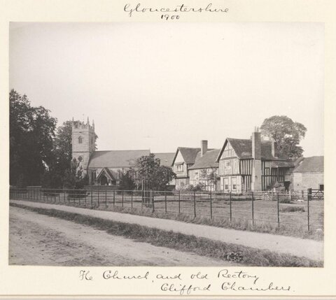 1900 Church and Old Rectory at Clifford Chambers