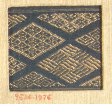 1976 Geometric Woven Textile Pattern